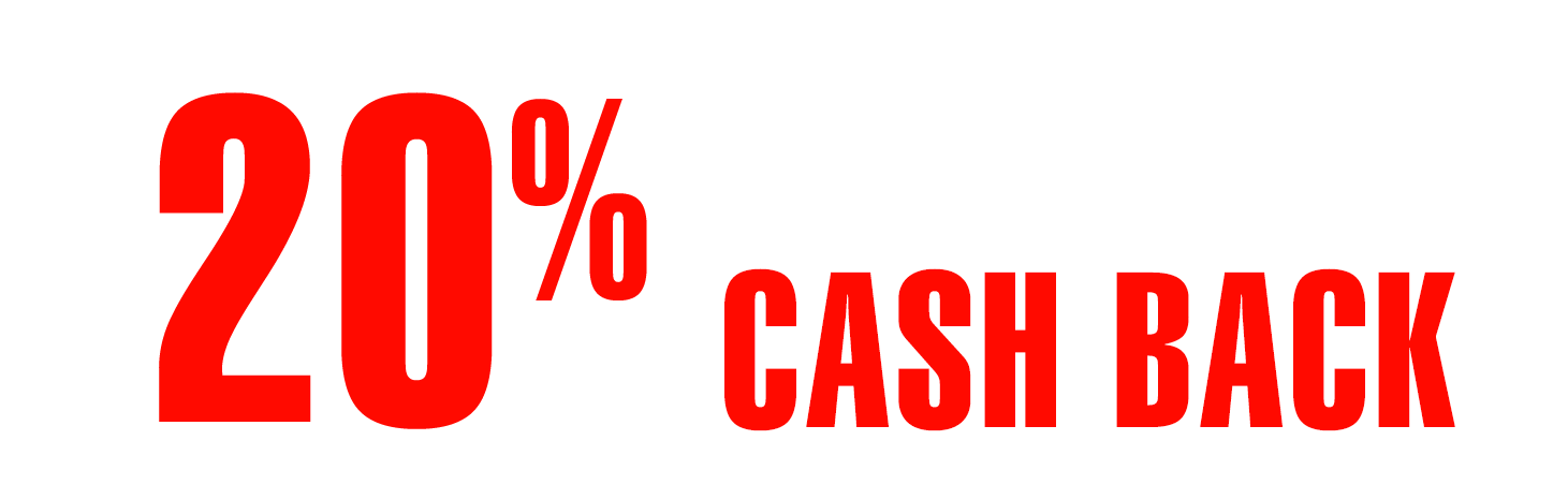 20% Casino Cash Back